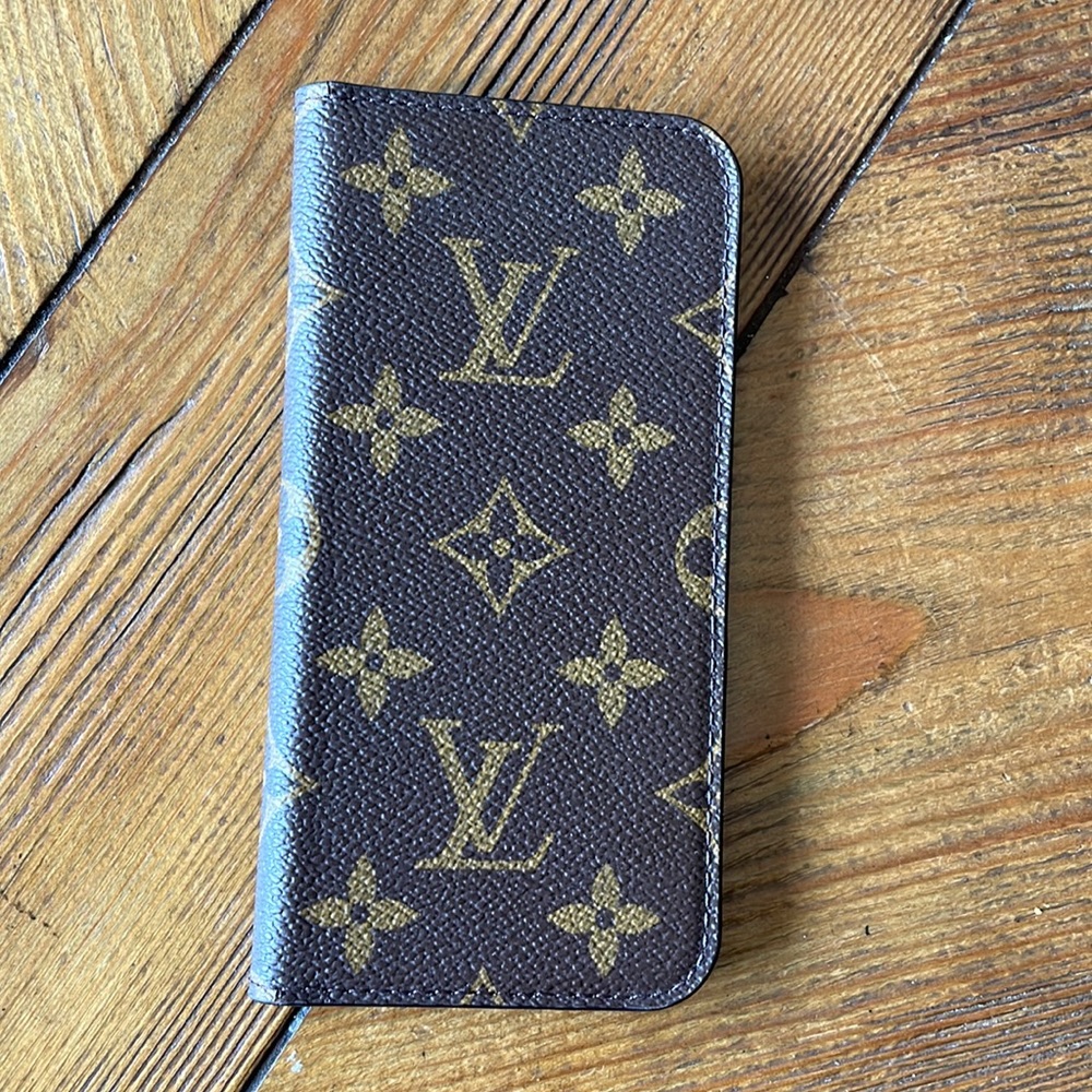 Louis Vuitton Folio iPhone case.